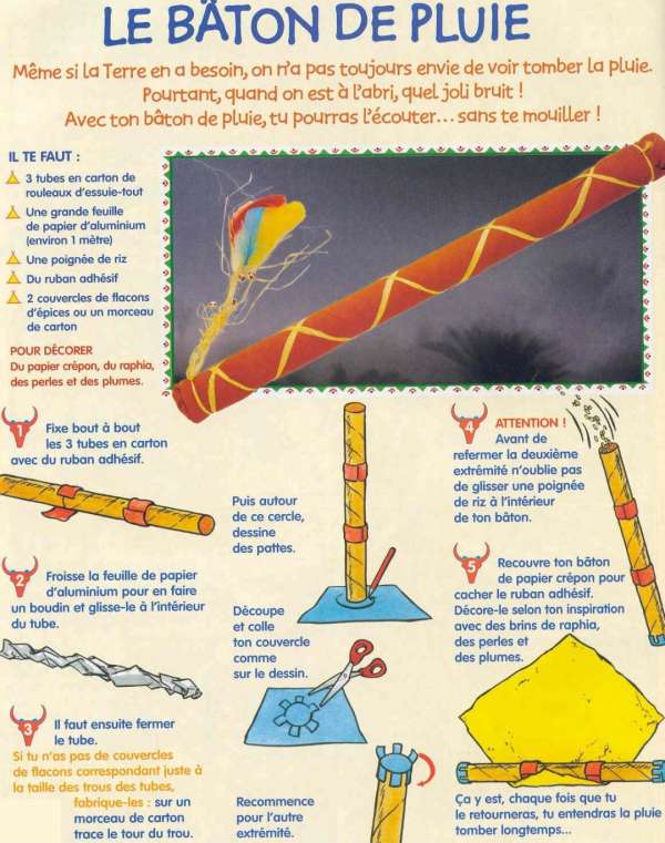 Fabriquer un bâton de pluie - La Salamandre